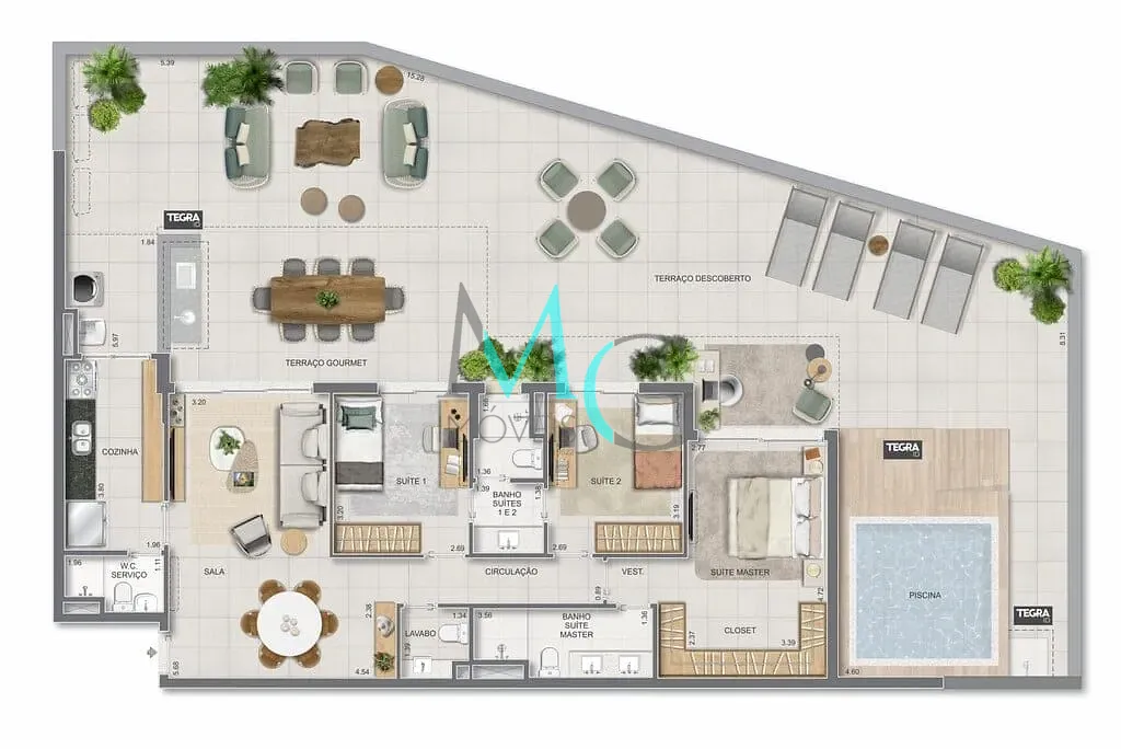 Apartamento, 3 quartos, 186 m² - Foto 80