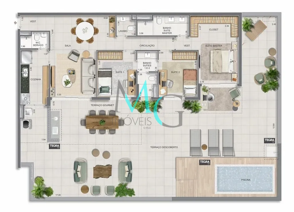 Apartamento, 3 quartos, 186 m² - Foto 81