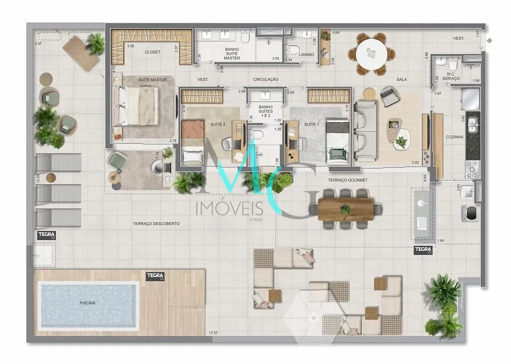 Apartamento, 3 quartos, 186 m² - Foto 82