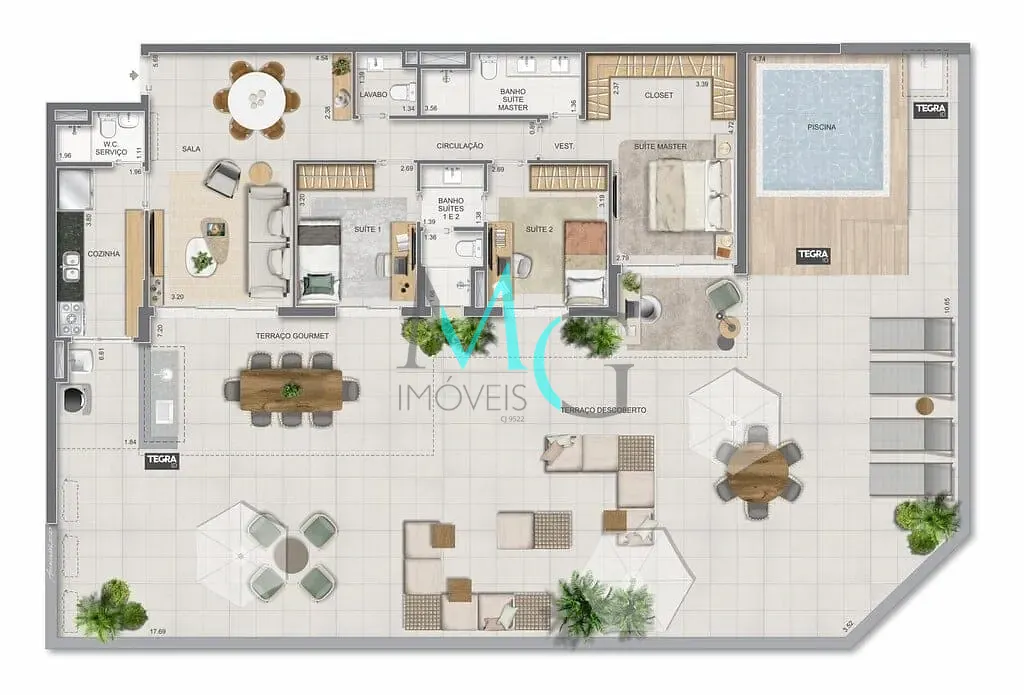 Apartamento, 3 quartos, 186 m² - Foto 84