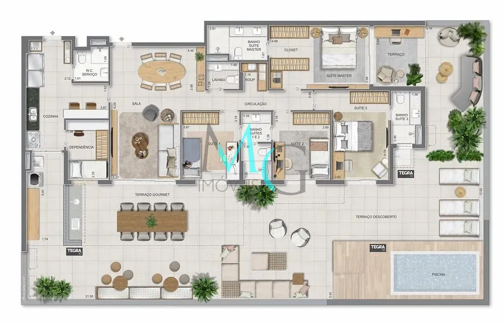 Apartamento, 3 quartos, 186 m² - Foto 92