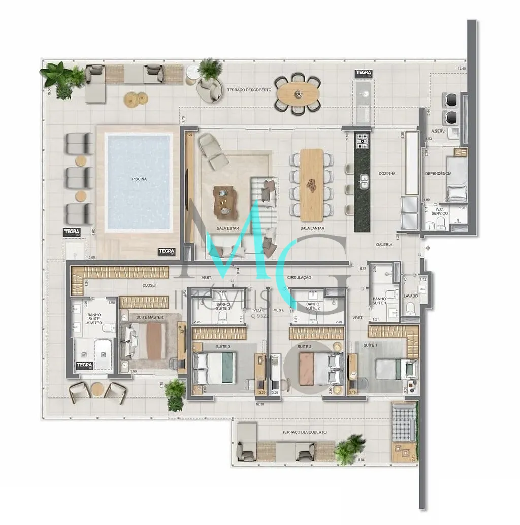 Apartamento, 3 quartos, 186 m² - Foto 98