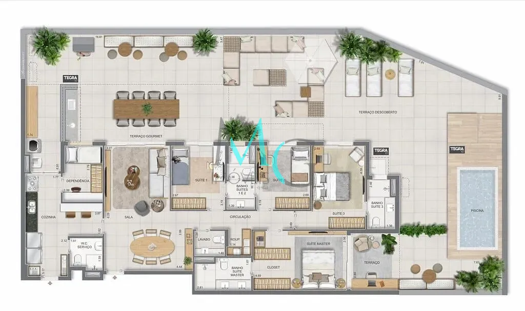 Apartamento, 3 quartos, 186 m² - Foto 101