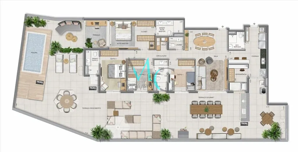 Apartamento, 3 quartos, 186 m² - Foto 103