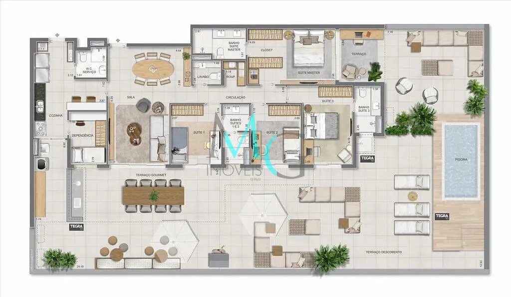 Apartamento, 3 quartos, 186 m² - Foto 105