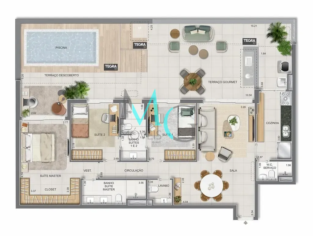 Apartamento, 3 quartos, 125 m² - Foto 69