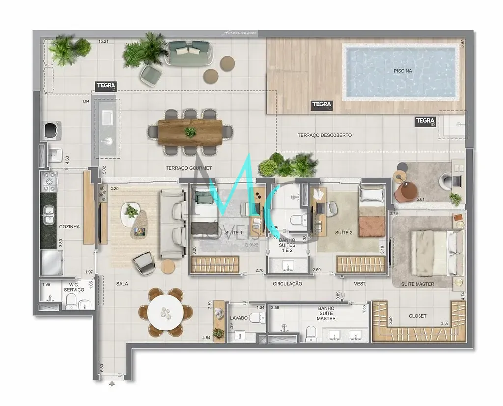 Apartamento, 3 quartos, 125 m² - Foto 75