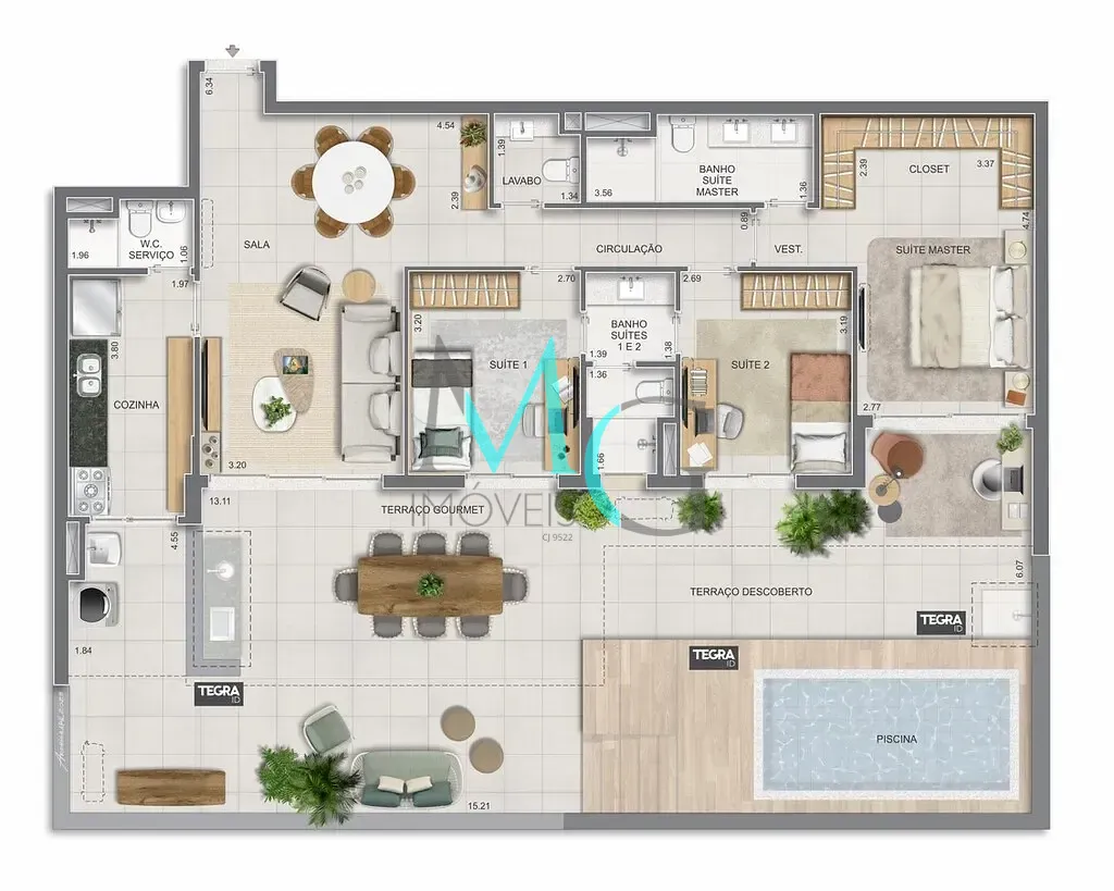 Apartamento, 3 quartos, 125 m² - Foto 76
