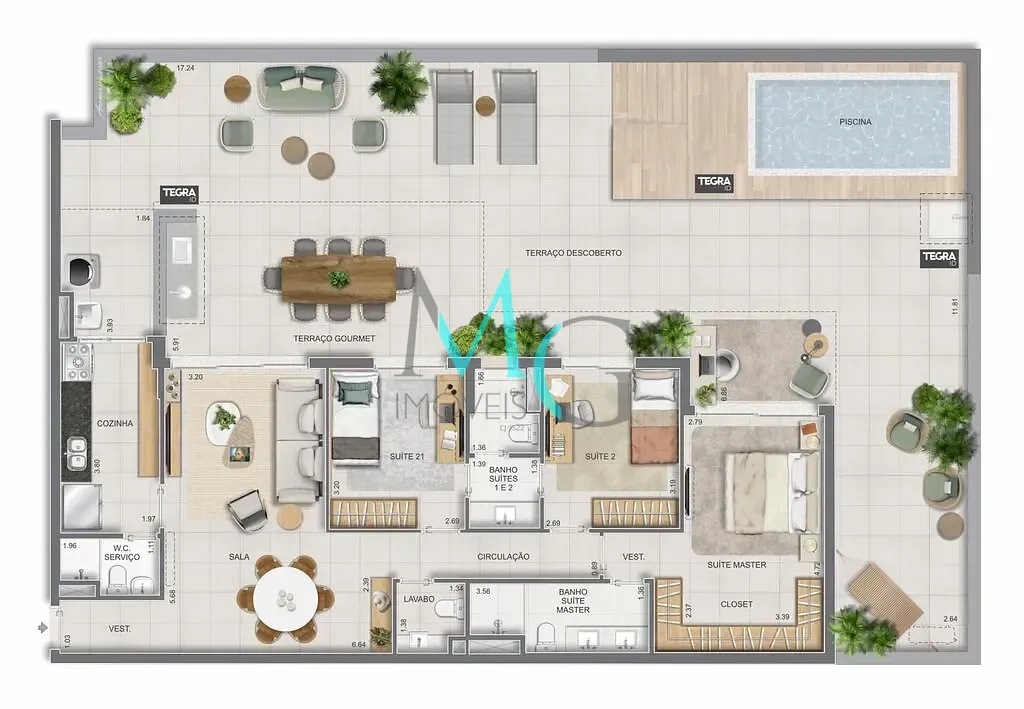 Apartamento, 3 quartos, 125 m² - Foto 79