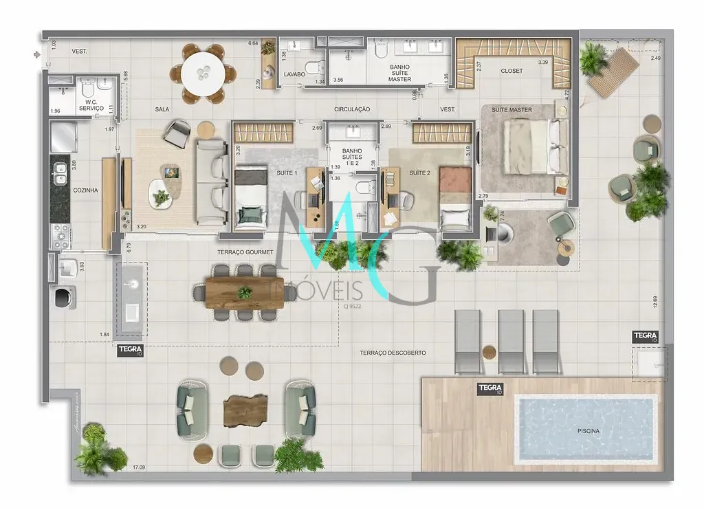 Apartamento, 3 quartos, 125 m² - Foto 81