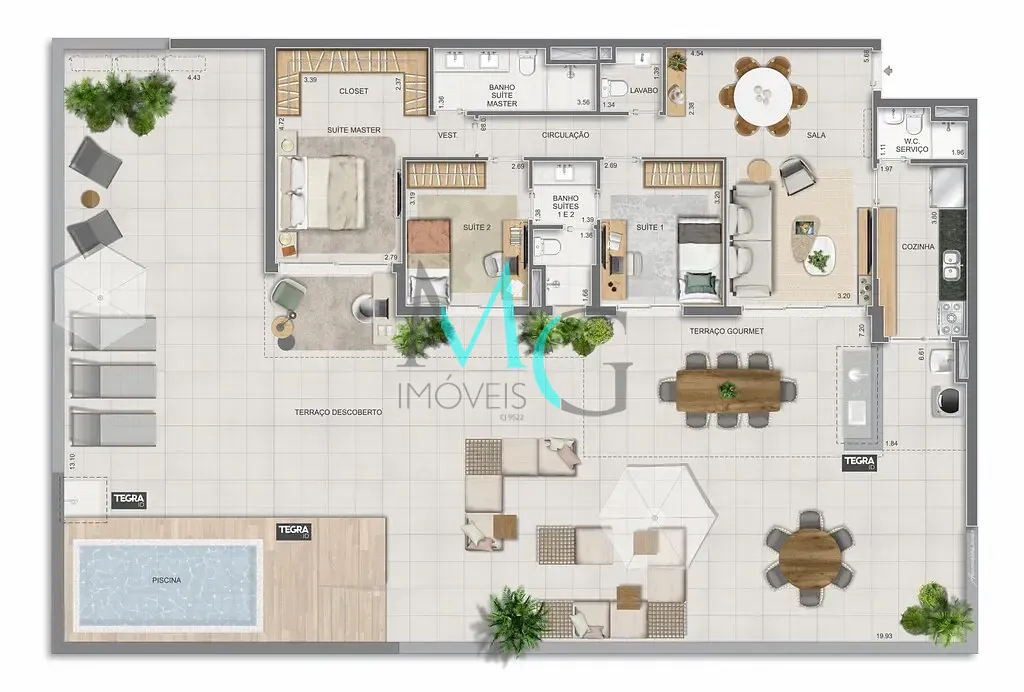 Apartamento, 3 quartos, 125 m² - Foto 85