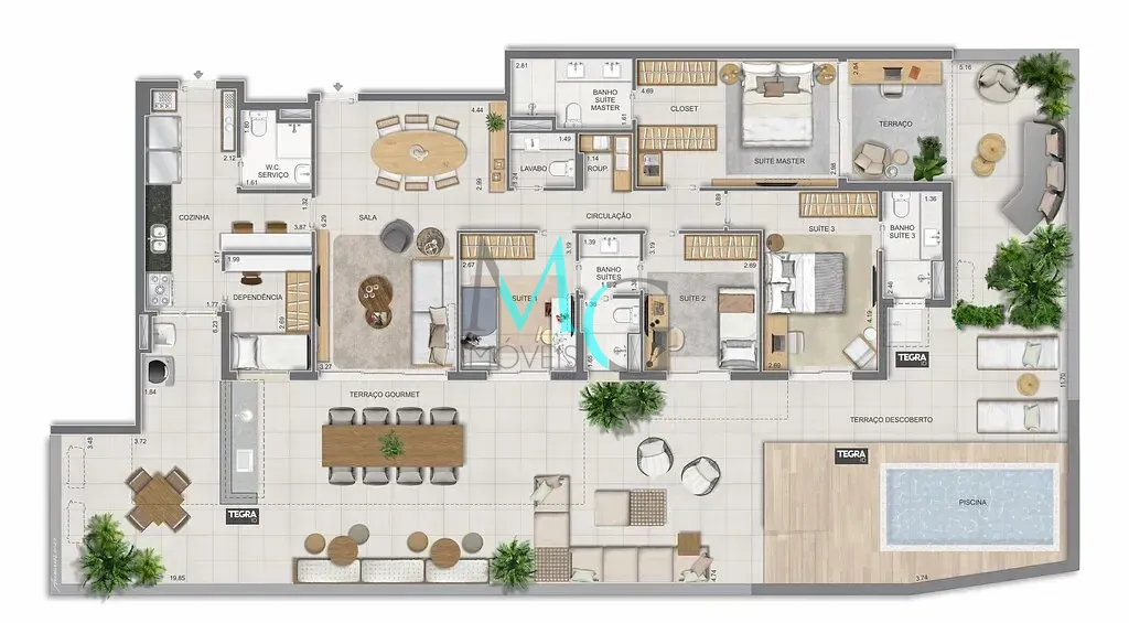 Apartamento, 3 quartos, 125 m² - Foto 87