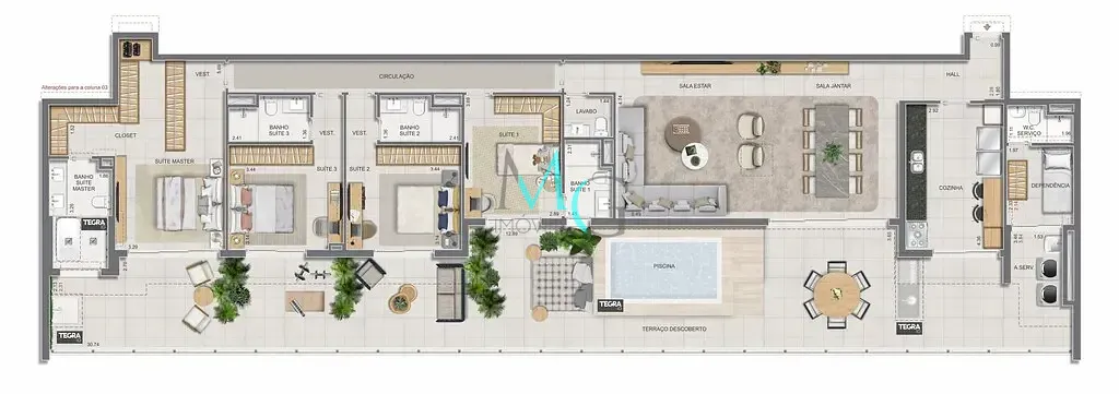 Apartamento, 3 quartos, 125 m² - Foto 90