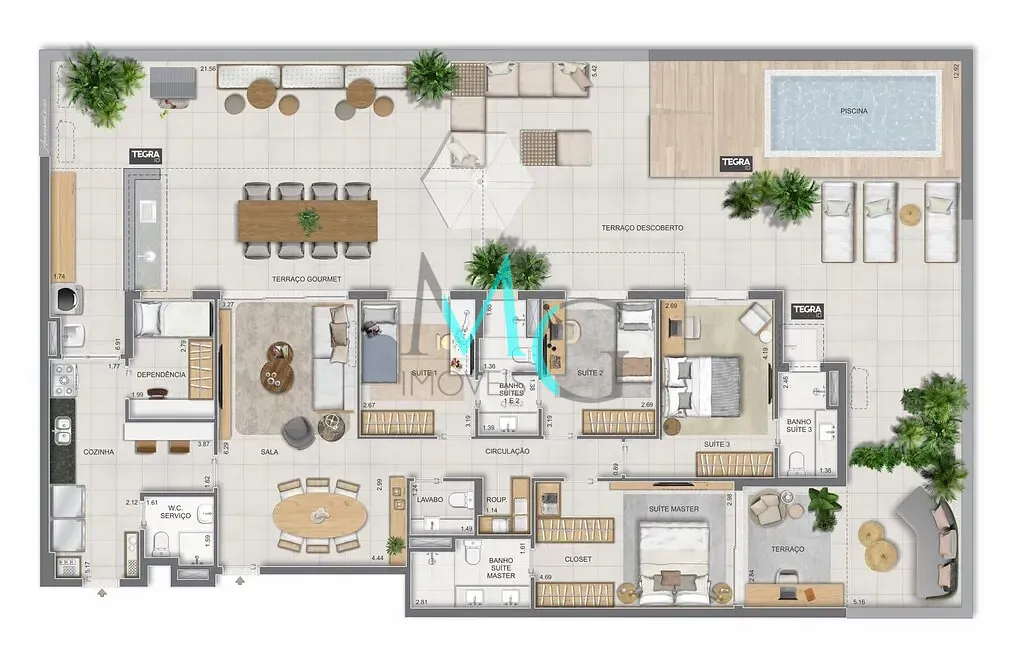 Apartamento, 3 quartos, 125 m² - Foto 96