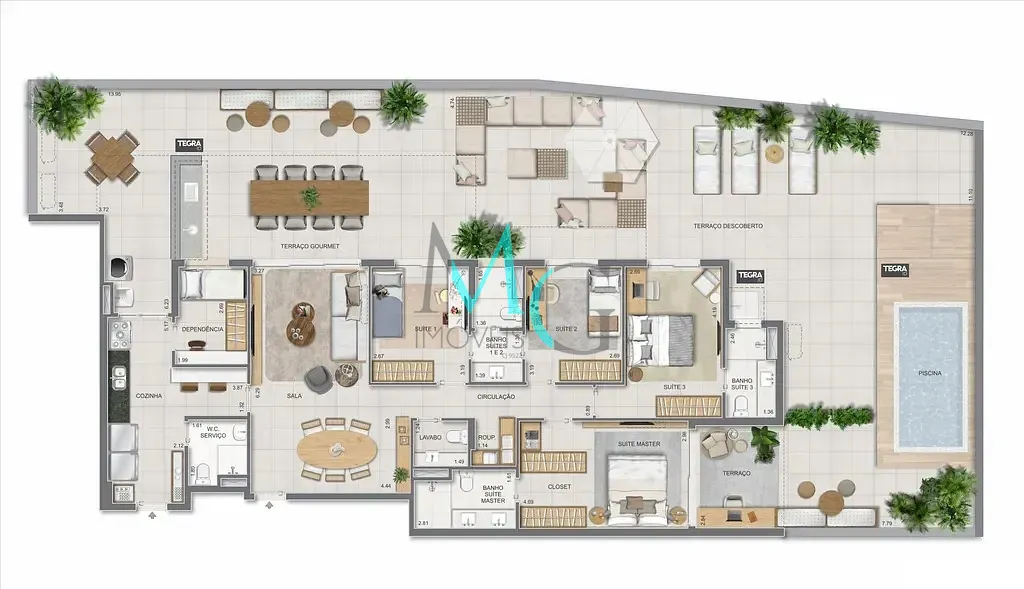 Apartamento, 3 quartos, 125 m² - Foto 99