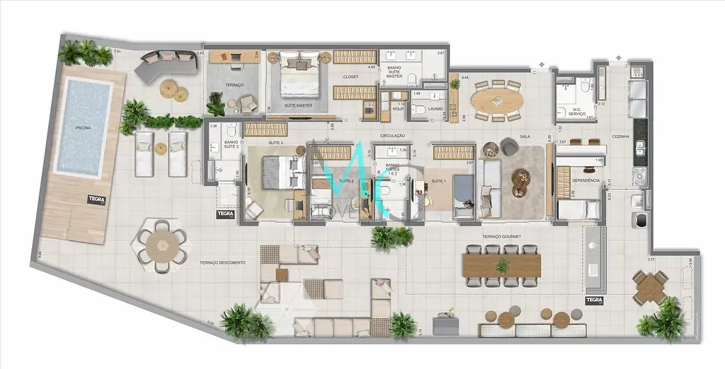 Apartamento, 3 quartos, 125 m² - Foto 103