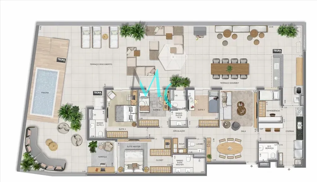 Apartamento, 3 quartos, 125 m² - Foto 104
