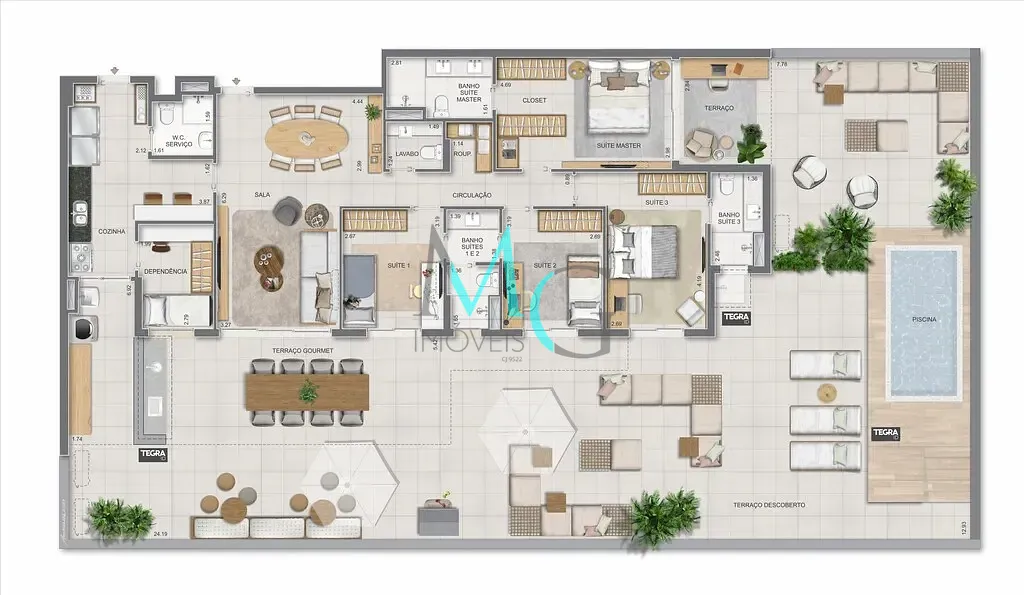 Apartamento, 3 quartos, 125 m² - Foto 105