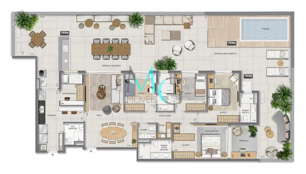 Cobertura, 4 quartos, 281 m² - Foto 88