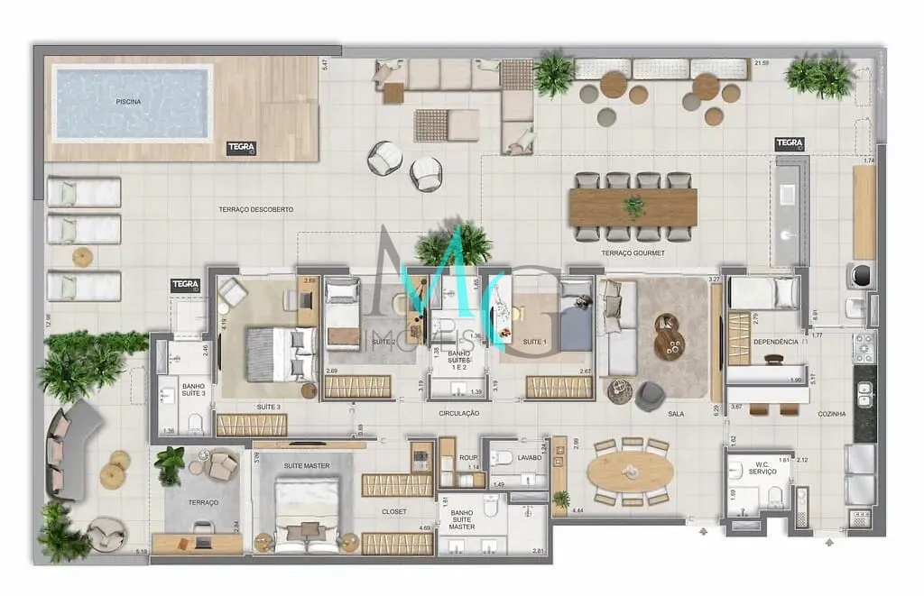 Cobertura, 4 quartos, 281 m² - Foto 94