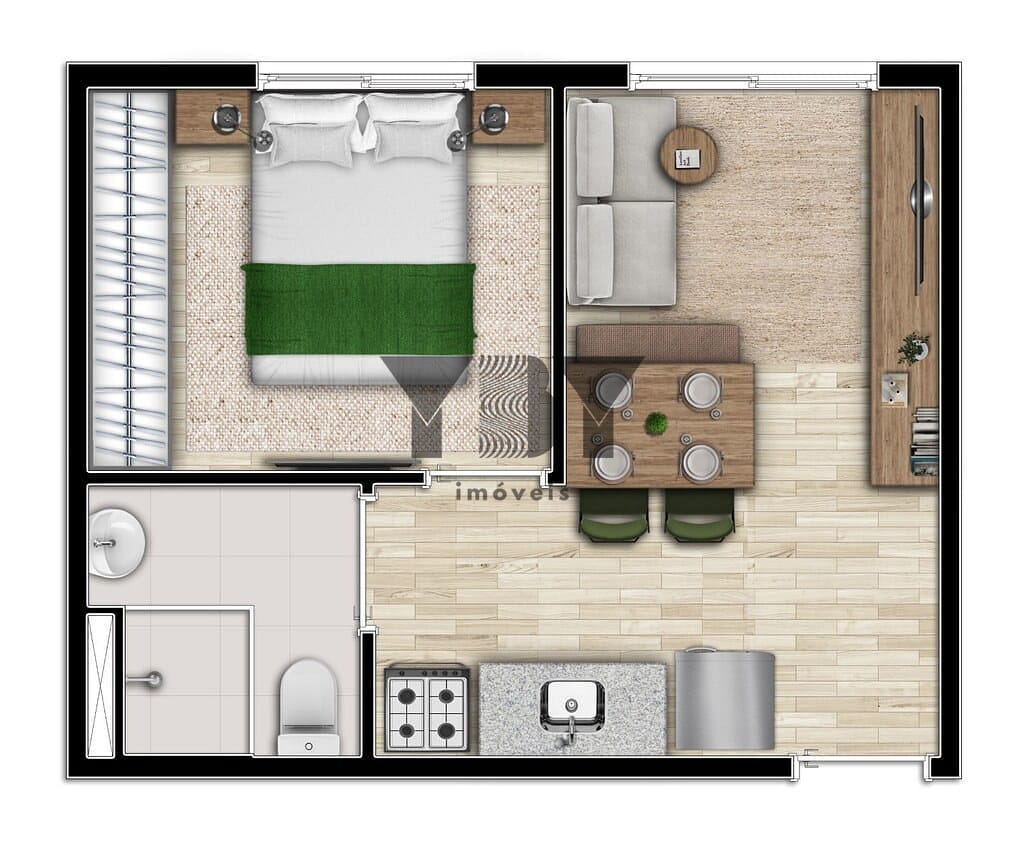 Apartamento, 1 quarto, 25 m² - Foto 17