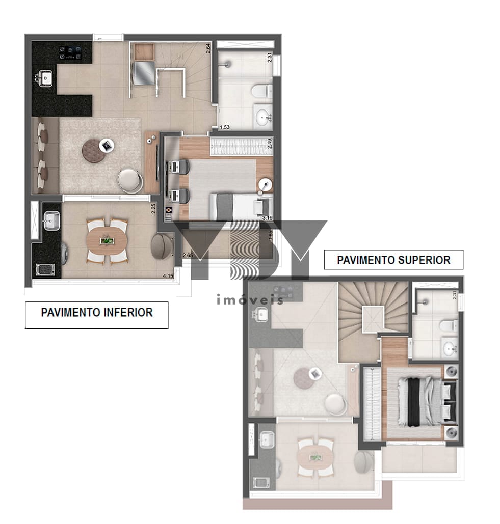Cobertura, 1 quarto, 125 m² - Foto 47