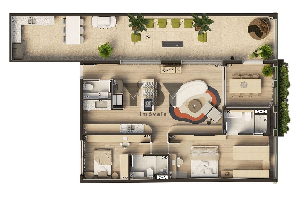 Cobertura, 2 quartos, 121 m² - Foto 35