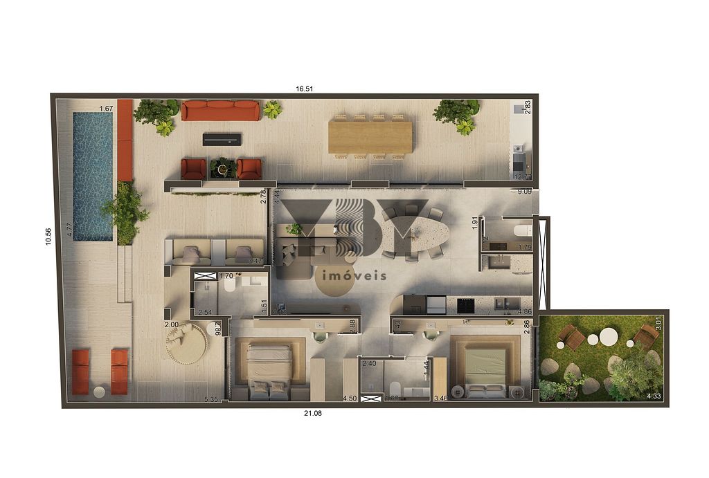 Apartamento, 1 quarto, 63 m² - Foto 32