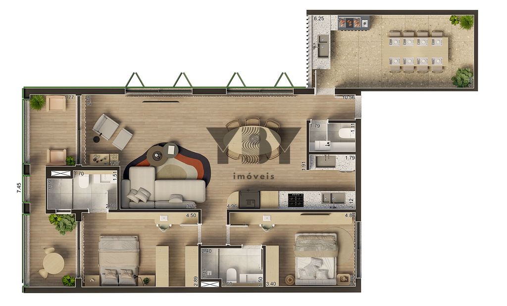 Apartamento, 1 quarto, 63 m² - Foto 34