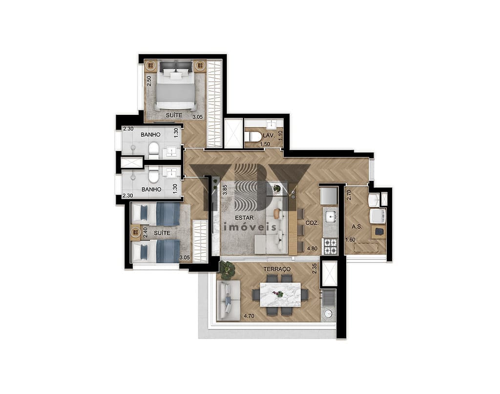 Apartamento, 3 quartos, 119 m² - Foto 29