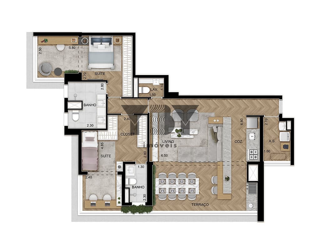 Apartamento, 3 quartos, 119 m² - Foto 31