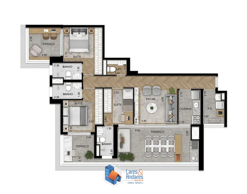 Apartamento, 3 quartos, 119 m² - Foto 30