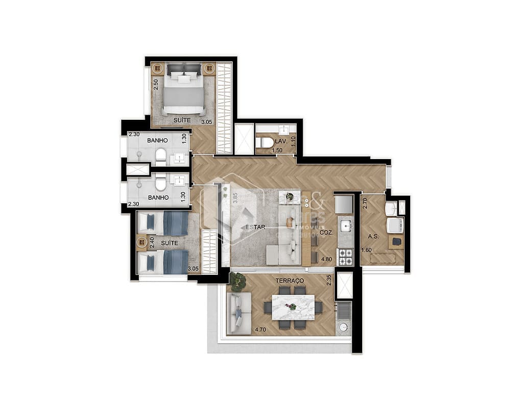 Apartamento, 2 quartos, 78 m² - Foto 29