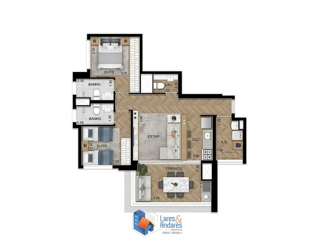 Cobertura, 3 quartos, 215 m² - Foto 29