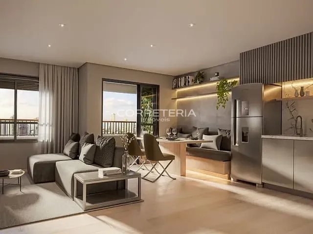Apartamento 2 quartos e 2 banheiros, à venda, no bairro Brooklin Novo em São Paulo