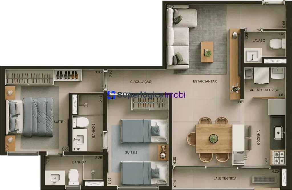 Apartamento, 3 quartos, 83 m² - Foto 18