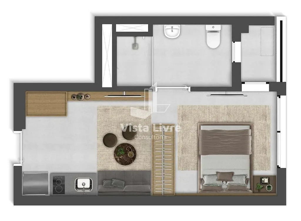 Apartamento, 1 quarto, 28 m² - Foto 12