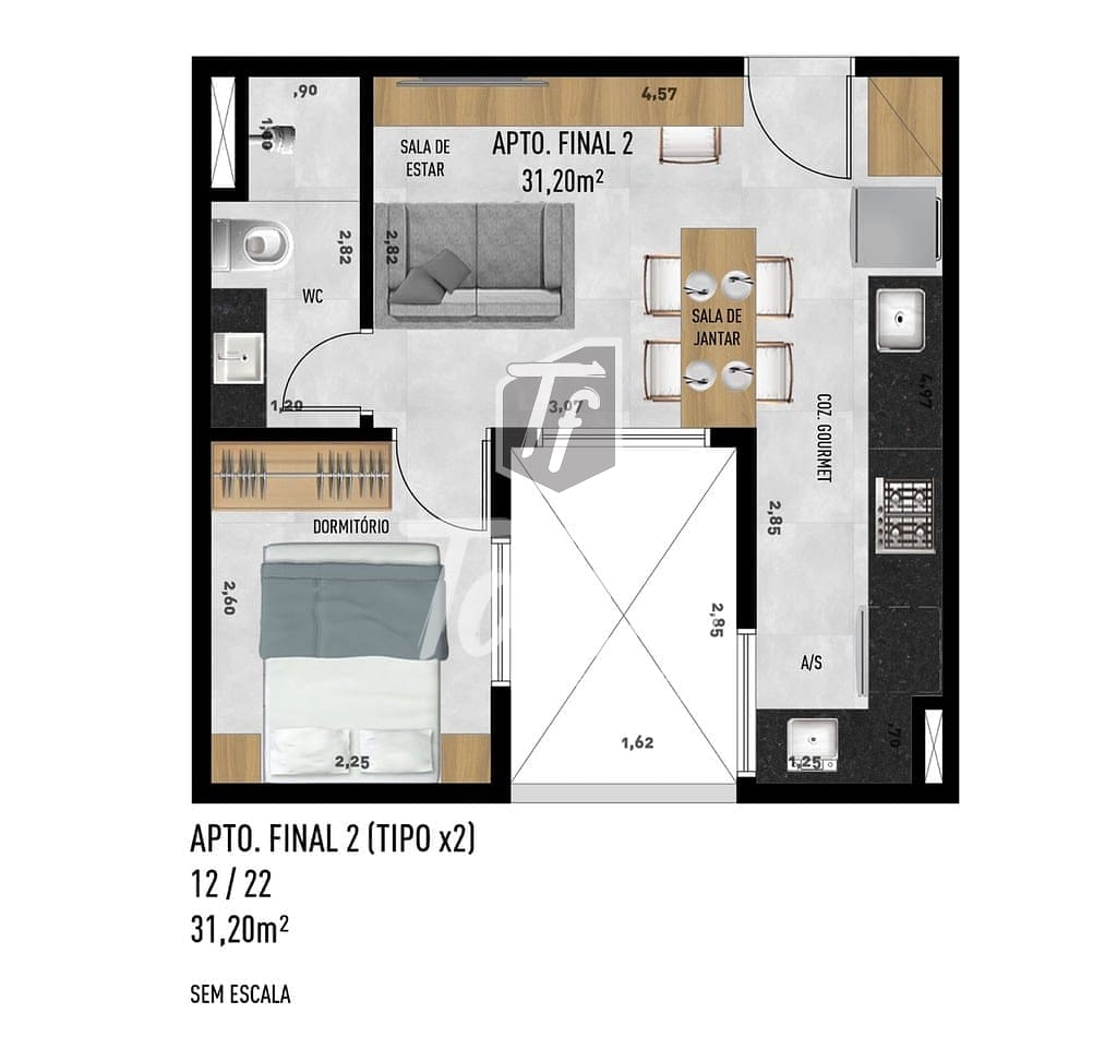 Apartamento, 2 quartos, 65 m² - Foto 29