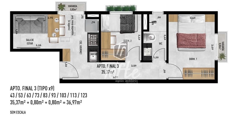 Apartamento, 2 quartos, 65 m² - Foto 35