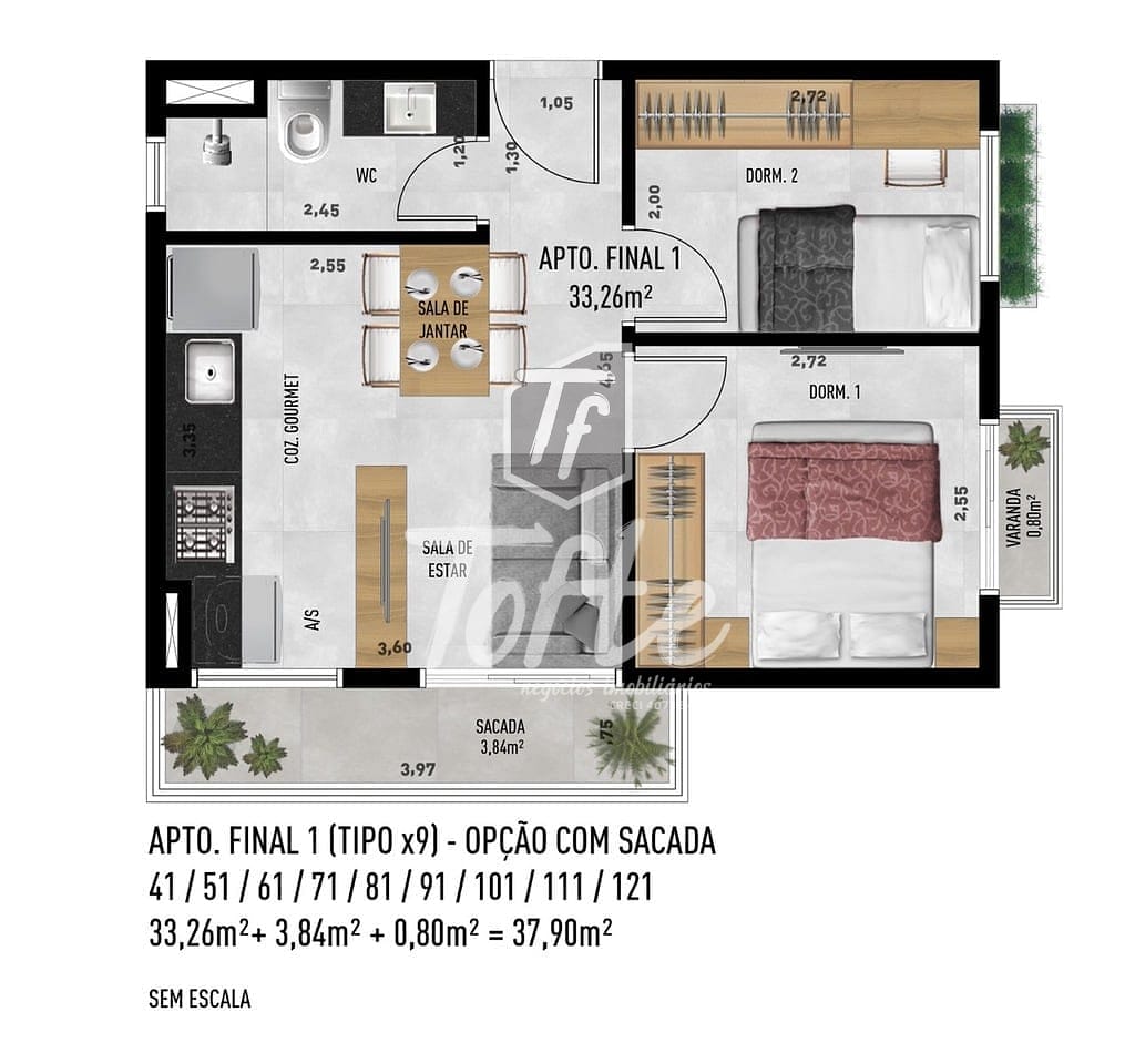 Apartamento, 2 quartos, 65 m² - Foto 36