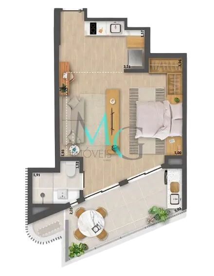 Apartamento, 2 quartos, 49 m² - Foto 16