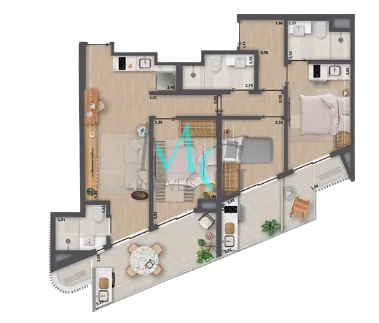 Apartamento, 2 quartos, 49 m² - Foto 20