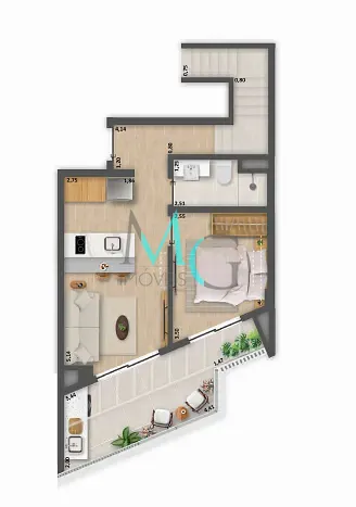 Apartamento, 2 quartos, 43 m² - Foto 17