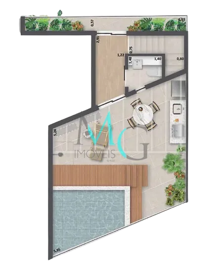Apartamento, 2 quartos, 43 m² - Foto 18