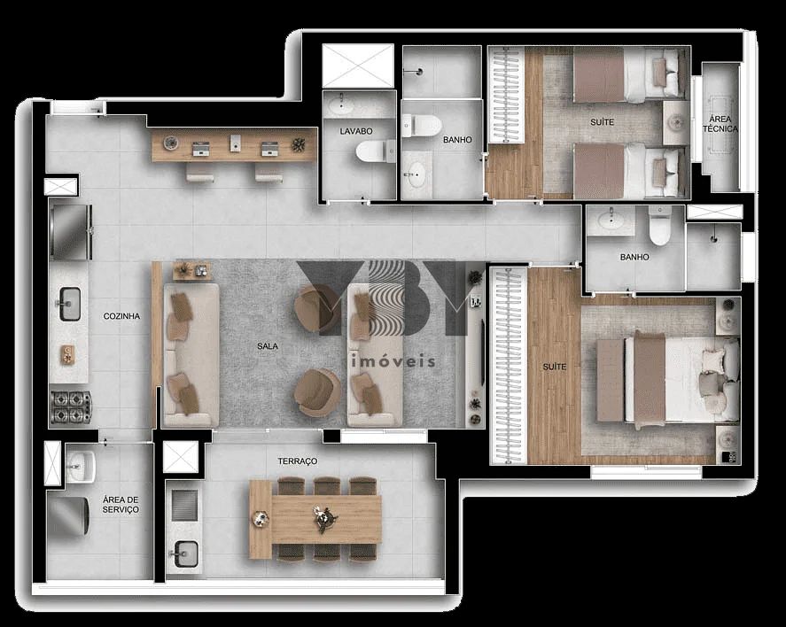 Apartamento, 2 quartos, 60 m² - Foto 24