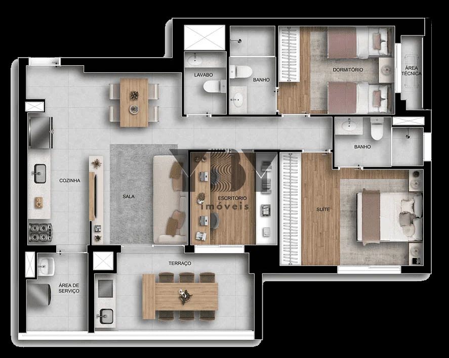 Apartamento, 3 quartos, 90 m² - Foto 25