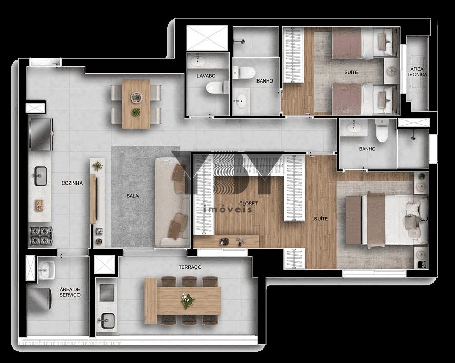 Apartamento, 1 quarto, 35 m² - Foto 26