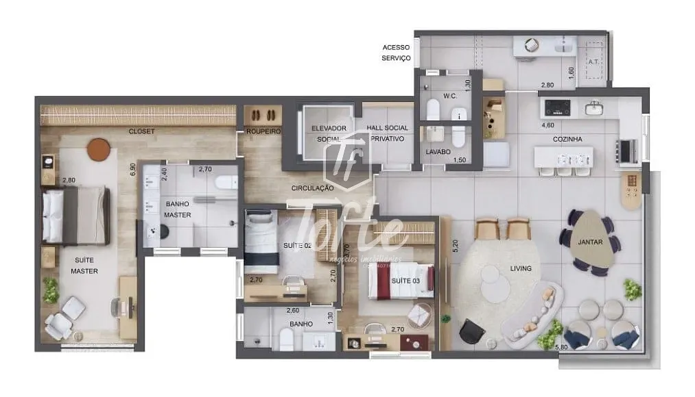Apartamento, 3 quartos, 126 m² - Foto 18