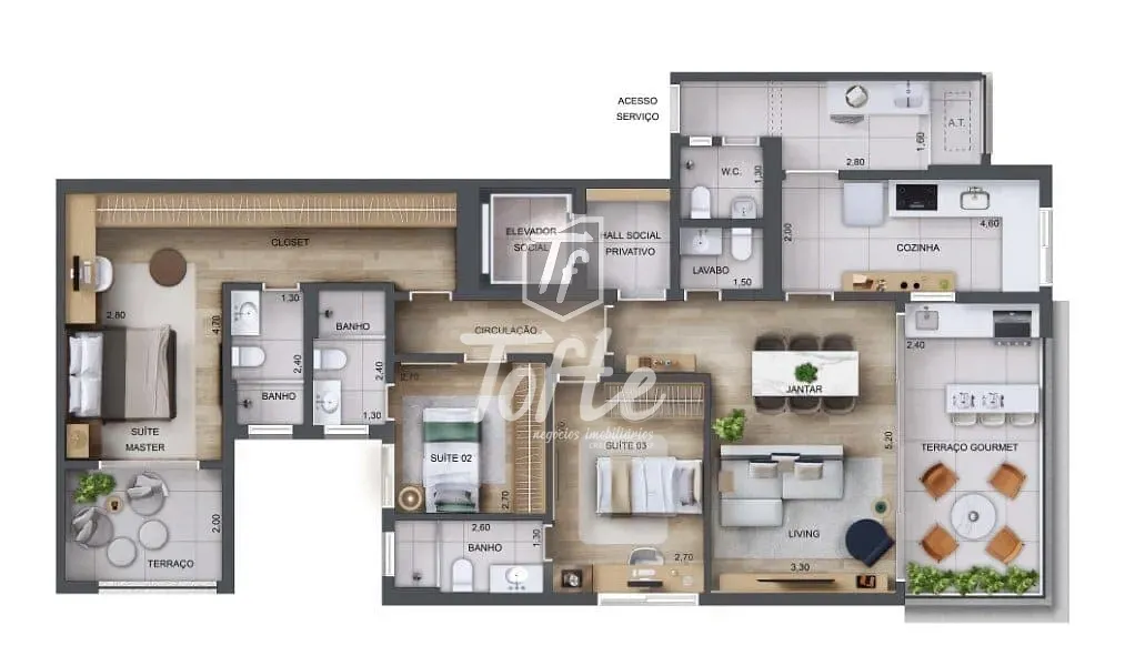 Apartamento, 3 quartos, 126 m² - Foto 20