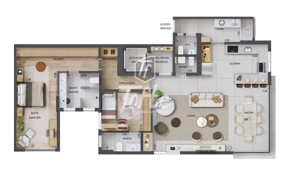 Apartamento, 3 quartos, 126 m² - Foto 21